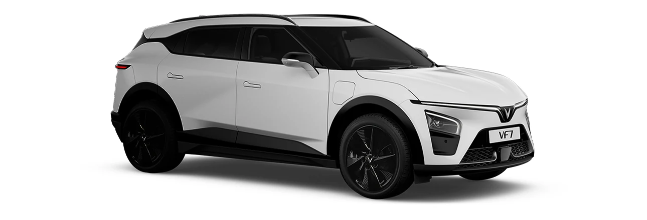 VinFast VF 7 mid-size SUV listrik dengan opsi penggerak AWD 260 kW, key visual resmi di OMA dealer Bandung